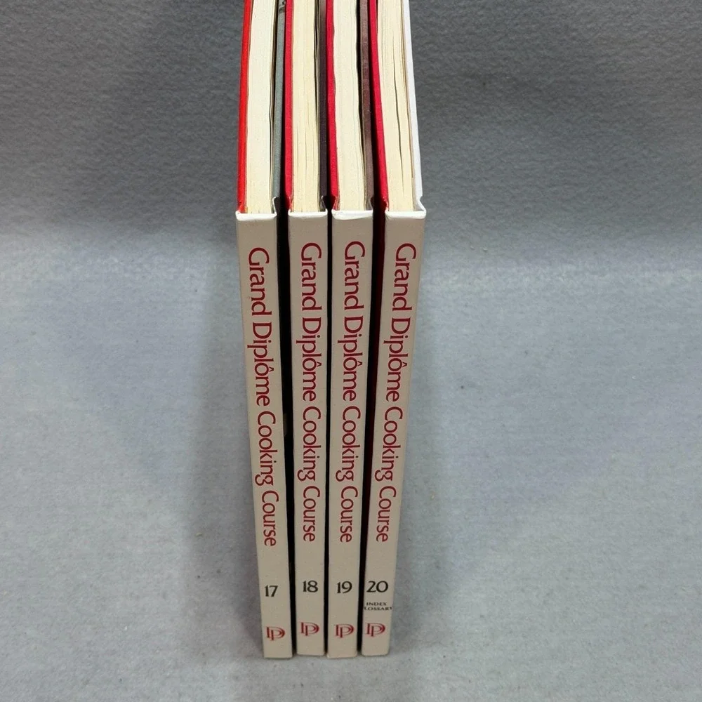 Vintage 1972 Grand Diplôme Cooking Course Vols 17-20 HC Cookbook Gourmet Recipes
